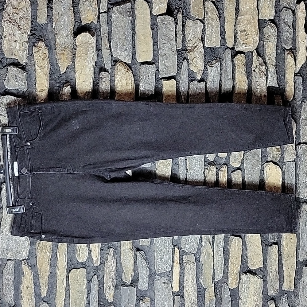 Women's LOFT Curvy skinny black jeans pants sz 12